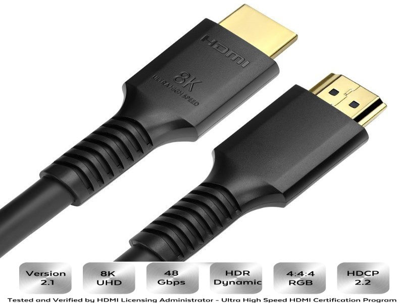 Speedex 25FT HDMI V2.1 8K Ultra High Speed 48Gbps Cable 8K 60Hz UHD HDR