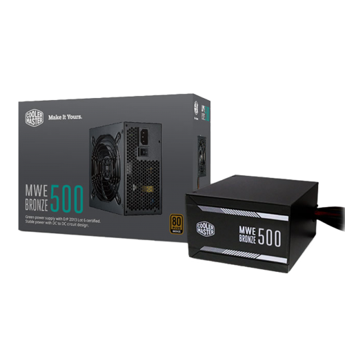 CoolerMaster 500W 80+Bronze Non-Modular ATX Power Supply New