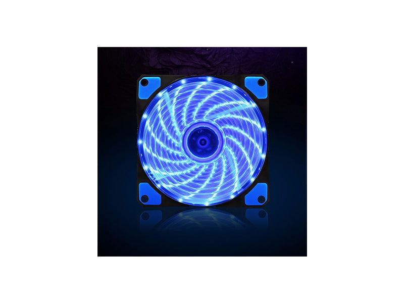 12cm Crystal Case Fan with 33LED Lights, Blue