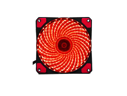 12cm Crystal Case Fan with 33 Led Lights, Red