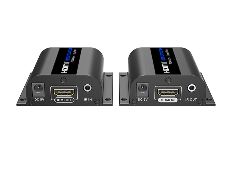 LKV372AE-4.0 HDMI & IR Extender over Single Cat6/6a/7. 1080P@60Hz up to 70m with IR, Zero delay Transmitter & Receiver Kit (point to point extender)