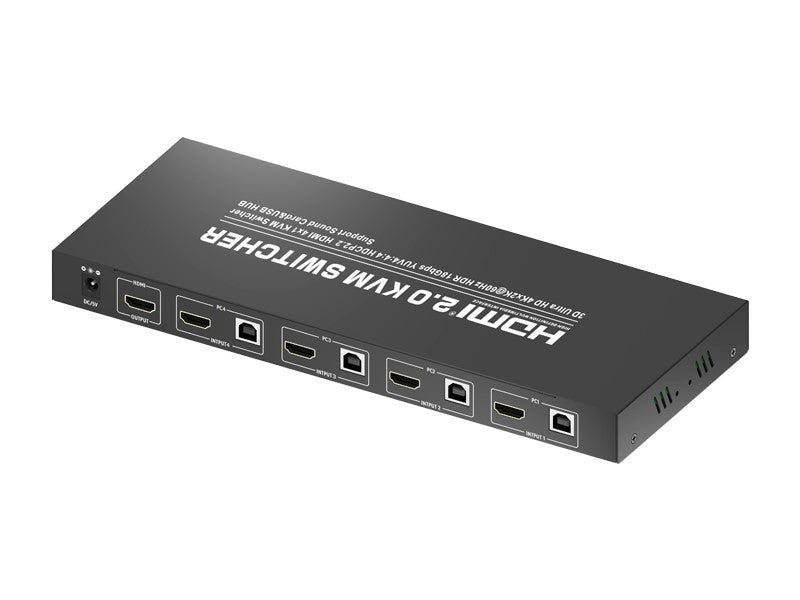 3D Ultra HD 4KX2K@60Hz HDMI2.0 4-Port KVM Switch
