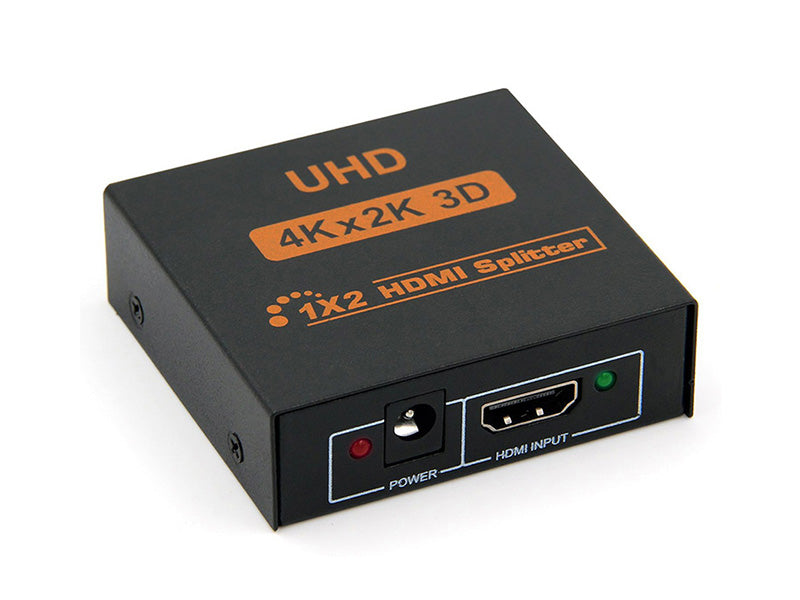 HDMI Splitter 1×2 Video Splitter 4Kx2K 3D full HD 1080P 2160p support 4K 2xPort_Black