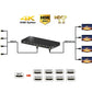 HDMI 2.0 3D Ultra HD 4Kx2K@60Hz 1x8 splitter_Black color