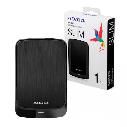 ADATA HV320 (Slim) 1TB 2.5" USB3.0 External Hard Drive - Black