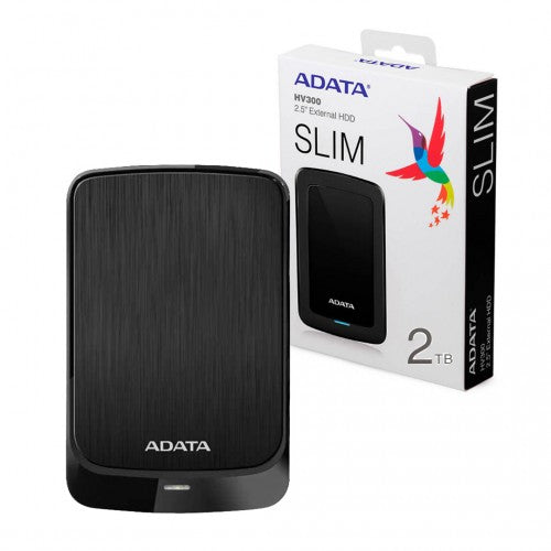 ADATA HV320 (Slim) 2TB 2.5" USB3.0 External Hard Drive - Black