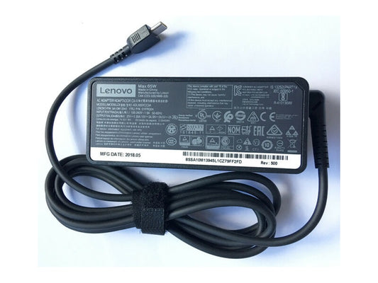 Lenovo OEM USB-C TYPE-C Power Charger Adapter ADLX65YCC3A For Lenovo ThinkPad X1 Carbon