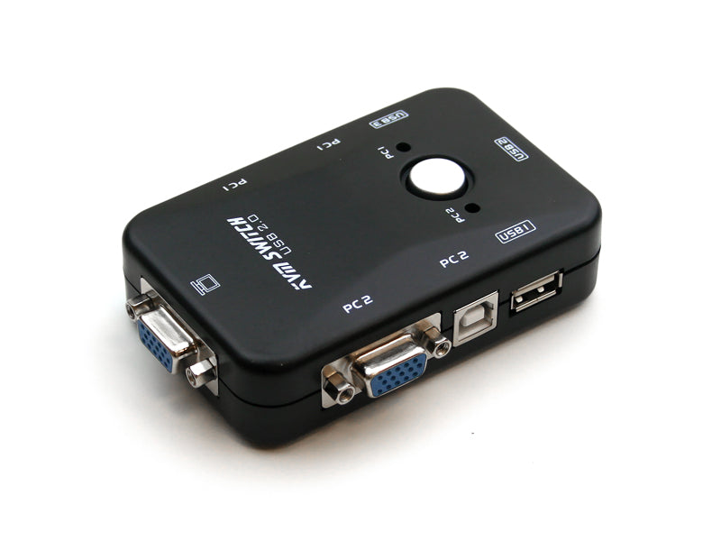 2 Port USB Manual KVM Switch