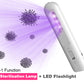 Ultraviolet UV Sterilization disinfection Rechargeable Handheld Portable lamp with Flashlight function_White color