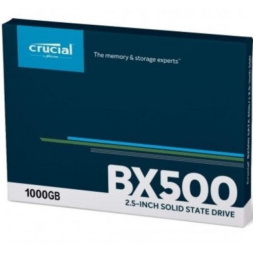 Crucial 1TB BX500 3D Nand SATA 2.5" Solid State Drive (CT1000BX500SSD1) New, R:540mb/s, W:500mb/s