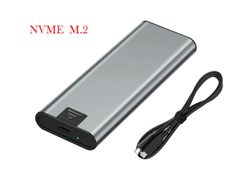 M.2 NVME to USB3.1 Type-C GEN2 10GBPS Aluminum alloy shell Enclosure M.2 PCI-E SSD External Hard Disk Drive Box M.2 M-Key SSD to USB-C Adapter M.2 PCI-e Protocol Card