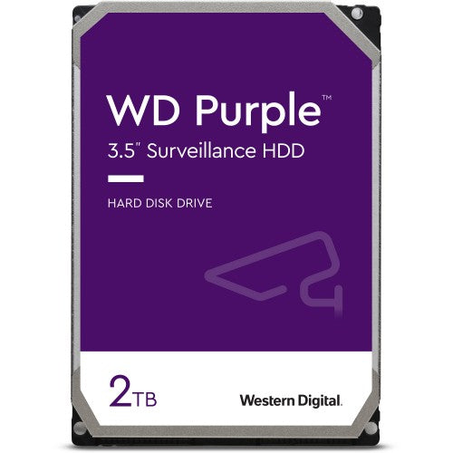 3.5" WD Purple 2TB WD22PURZ Hard Drive (New)