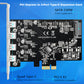 MAIWO KC019 PCIE to 4 ports Type-C USB add desktop expansion card