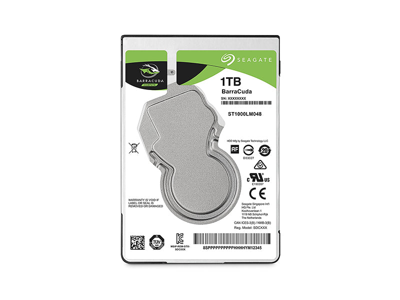 Seagate BarraCuda 1TB Internal Hard Drive HDD – 2.5 Inch SATA 6 Gb/s 5400 RPM 128MB Cache for PC Laptop