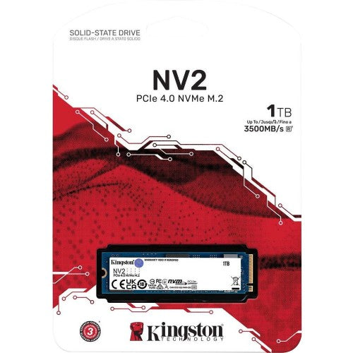 Kingston NV2 1TB M.2 2280 NVMe 4.0 x4 PCI-e SNV2S/1000G (Retail)