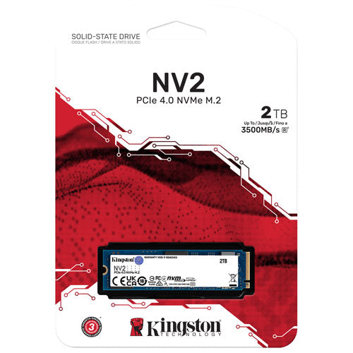 Kingston NV2 2TB M.2 2280 NVMe 4.0 x4 PCI-e SNV2S/500G (Retail)