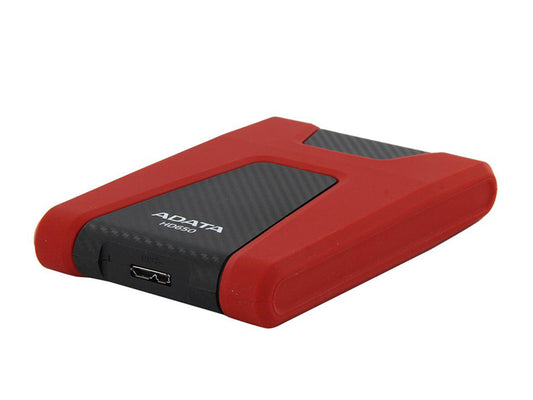 ADATA 1TB DashDrive Durable HD650 External Hard Drive USB 3.0 Model AHD650-1TU31-CR Red