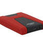 ADATA 1TB DashDrive Durable HD650 External Hard Drive USB 3.0 Model AHD650-1TU31-CR Red