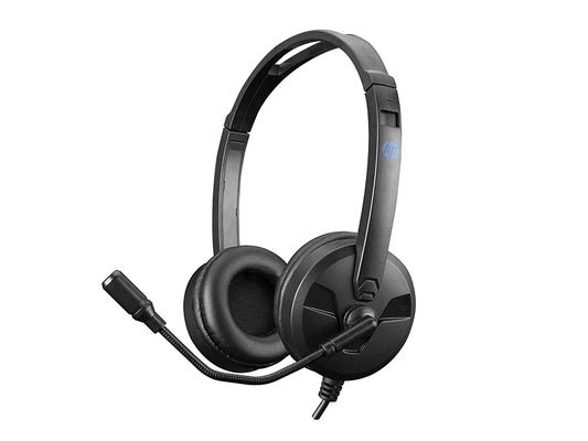 HP DHE-8009 3.5mm Stereo headphone with Mic_Black color