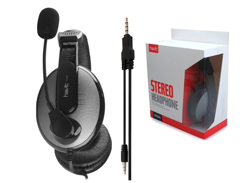 Havit HV-139d 3.5mm double plug Stereo with Mic Headset for Computer & Mobile Phone