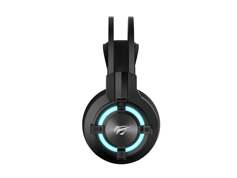 Havit Gaming USB 7.1 Surround Sound headset rubber finish With Mic & LED light_Black color