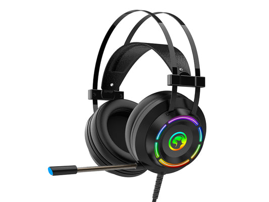 Marvo HG9062 USB 7.1 Surround 50mm driver size RGB backlight Gaming Headset with Mic for PC_Black