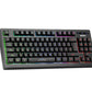 Marvo K607 Wired 87 Key, 3-Color LED backlight, Full Anti Ghosting, Compact design TKL Layout Membrane Gaming Keyboard_Black
