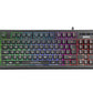 Marvo K607 Wired 87 Key, 3-Color LED backlight, Full Anti Ghosting, Compact design TKL Layout Membrane Gaming Keyboard_Black