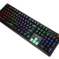 MARVO KG917 Mechanical Blue Switch 107-key, LED Rainbow Backlight Wired Gaming Keyboard_Black