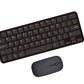 Wireless 2.4GHz 64 keys 5 Row Ultra-slim Silent Wireless Keyboard & Mouse Combo for Notebook Laptop Desktop PC & Smart TV_Black color