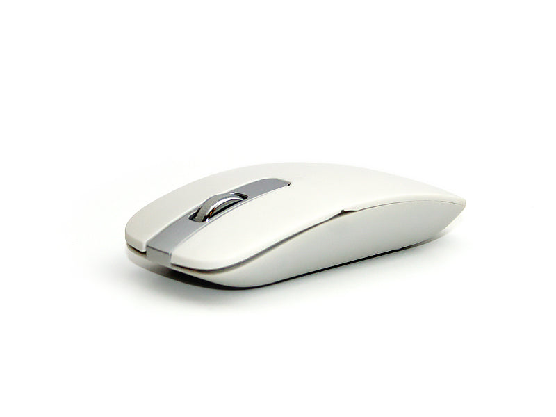 Wireless 2.4GHz Ultra Thin Keyboard and Mouse Combo with keyboard protect cover_White