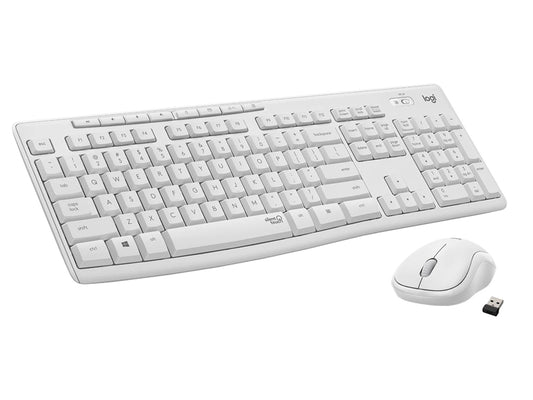 Logitech MK295 Silent Wireless Optical Keyboard & Mouse Combo_Off-White (Refurbished)