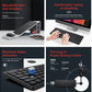 VicTsing PC238 2.4G Wireless Compact Ultra Slim Keyboard and Mouse Combo Set, Noise Reduction, 4 Separate Multimedia Keys_Black color