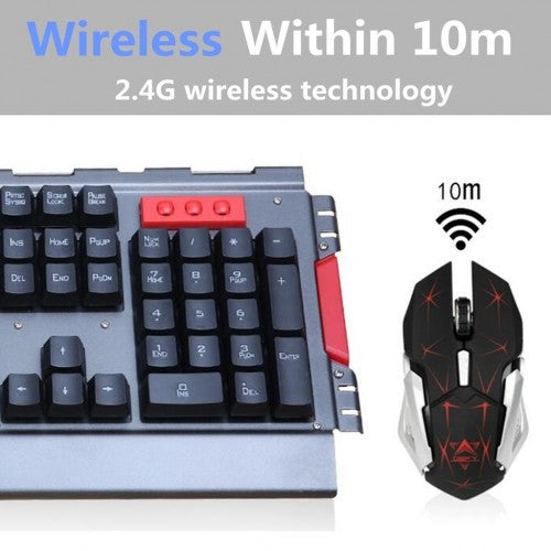 HK50 Wireless Gaming Keyboard and Mouse Combo