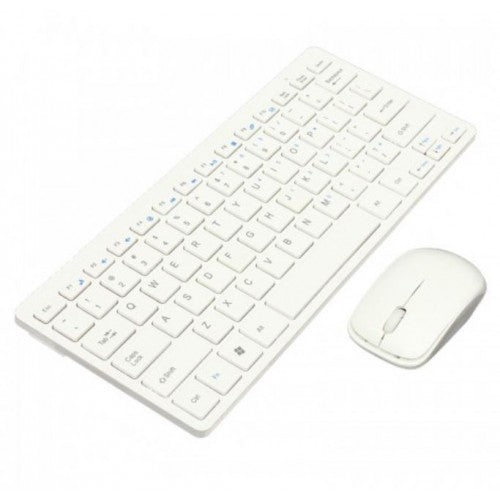 Mini Ultra-Thin Wireless Combo with Keyboard Cover, White