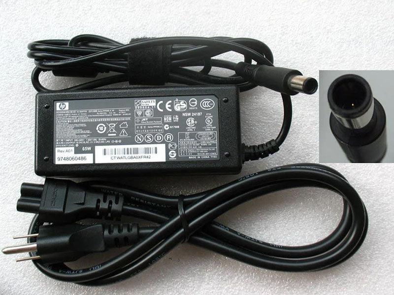 HP OEM 384019-001 AC Adapter 18.5V-3.5A 7.4x5.0mm 65W