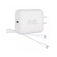 FUEL 45W Power Adapter with USB-C to C Cable - White