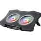 Havit F2072 Colorful RGB lighting, Double 12CM large cooling fans pad for up to 17 inches laptop_Black