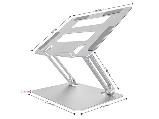 Aluminum Alloy Laptop and Tablet Stands Up to 17.3 inch with Cooling Foldable Adjustable Stand L303