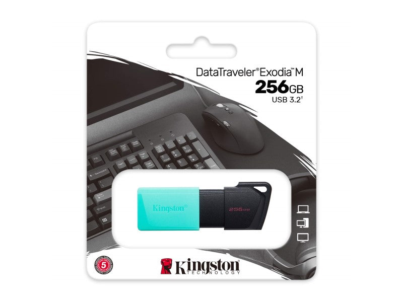 Kingston DataTraveler Exodia M 256GB USB 3.2 Gen 1 Flash Drive