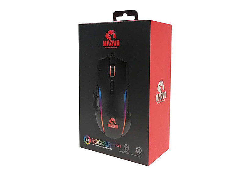 Marvo Pro G945 High Performance 10000DPI RGB Backlight 9 Buttons programmable Wired Gaming Mouse