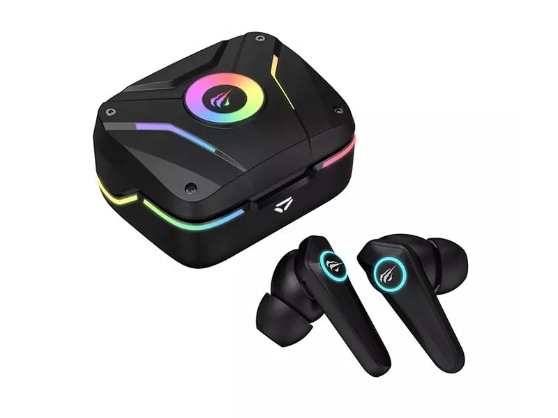 Havit TW952 PRO Game true wireless stereo earbuds with Stylish LED light & Dual Microphone_Black Color