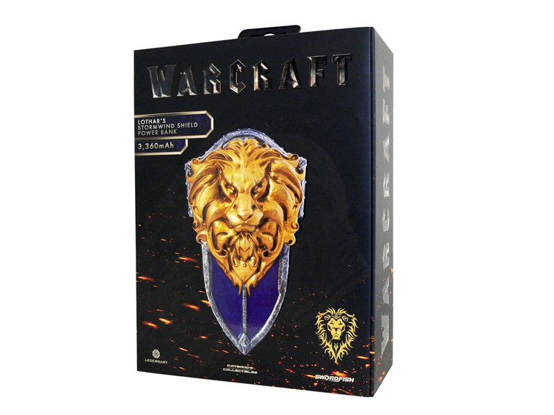 Swordfish Warcraft Collection Lothar Stormwind Shield Power Bank-3360mAh