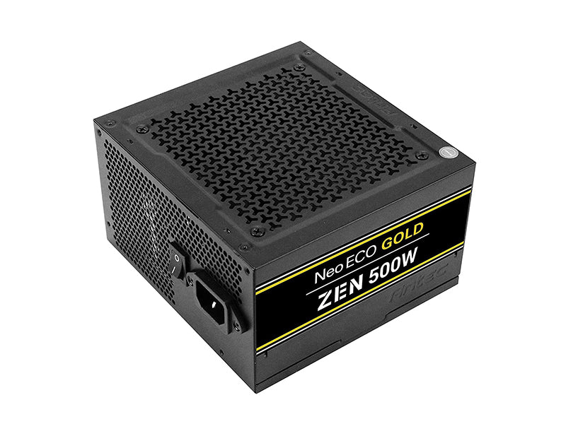 Antec Neoeco Zen Series NE500G Zen 500W ATX12V 2.4 80 Plus Gold Certified Non-Modular Active PFC Power Supply