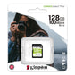 KINGSTON 128GB SDXC Canvas Select Plus 100R C10 UHS-I U1 V10 Canada Retail