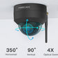 Foscam D4Z 4MP Dual Band Wi-Fi PTZ 4X Optical Zoom Dome IP Camera Black