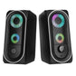 HP RGB Backlit 3.5mm jack + USB powered Gaming Stereo Speakers With 3D Stereo Sound Effect for PC