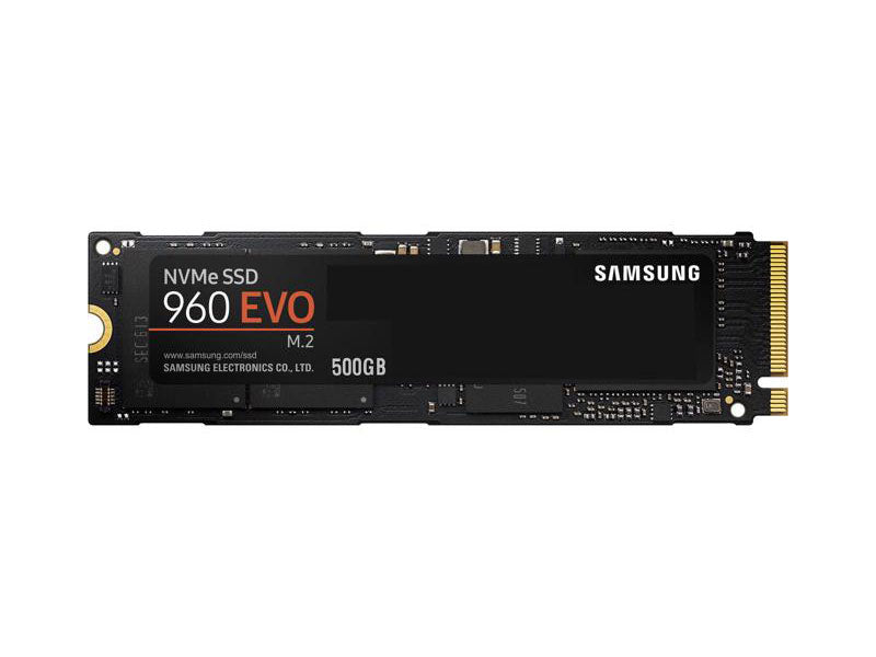 NVMe PCIe SSD SAMSUNG 960 EVO M.2 500GB NVMe PCI-Express 3.0 x4 Internal Solid State Drive (SSD) MZ-V6E500BW