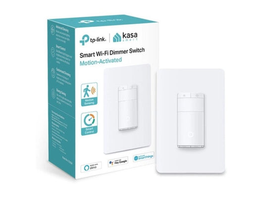 Kasa Smart Wi-Fi Light Switch, Motion-Activated. Ambient Light Detection