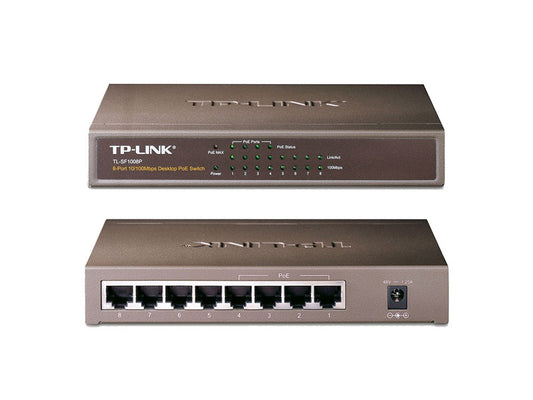 8-Port 10/100Mbps Desktop Switch with 4-Port PoE